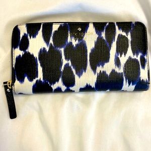 Kate Spade all over print zip around wallet